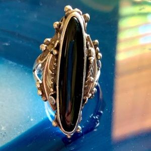 Vintage 🔥Onyx Native American Custom-design Ring